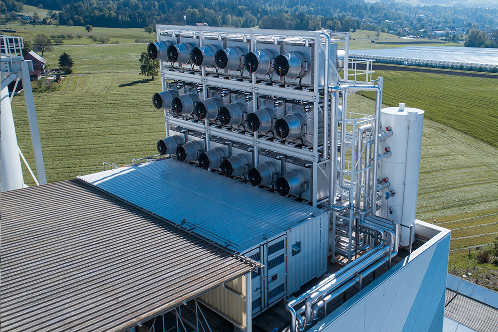 Ventilator installation in a field
