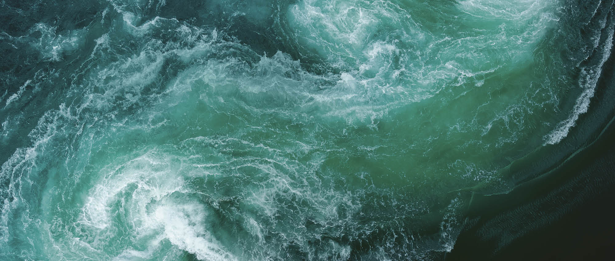 Bird's eye view of a water vortex.