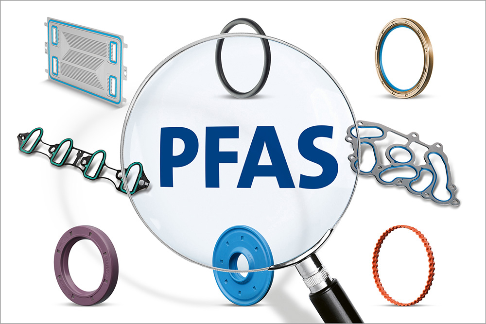 PFAS - illustrative collage of sealings