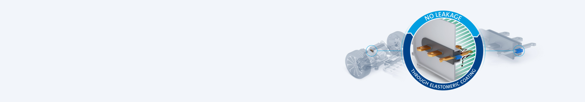 Innovation Busbars: Seal and guide combined as a complete package to prevent leckage