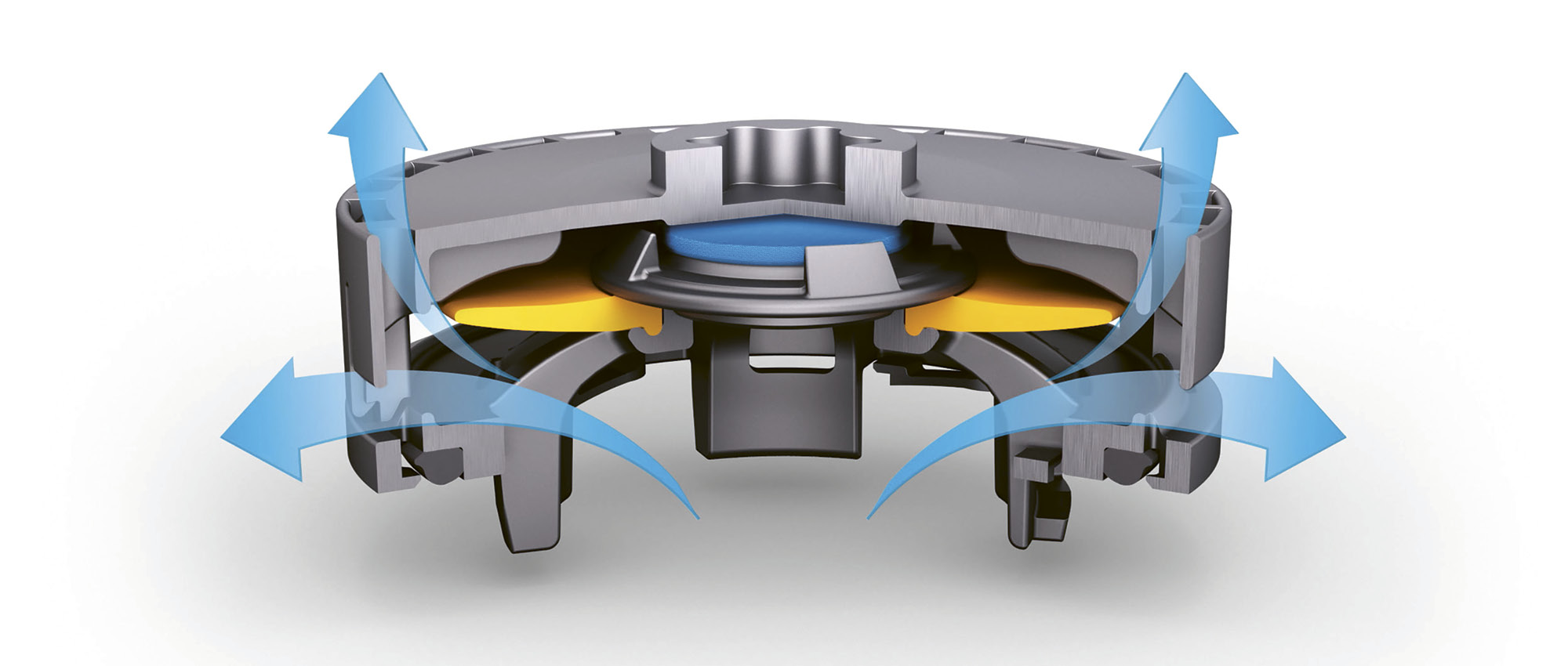 Schnittbild einer Lithium-Ionen-Batterie