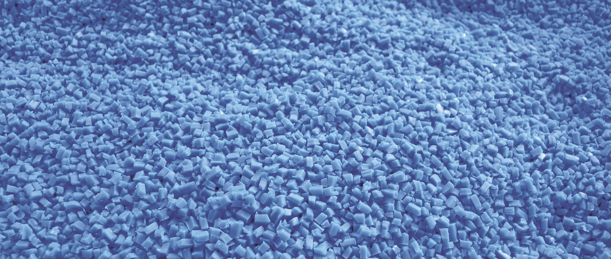 Blaues Granulat.