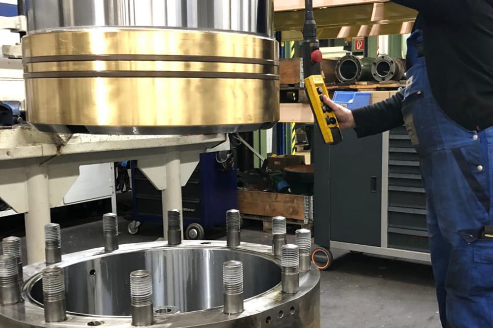Hydraulikzylinder Montage Instandsetzung