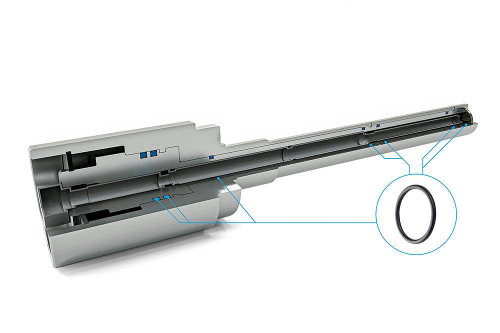 Simriz® O-Ring in einer Sonde